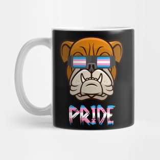 Bulldog Transgender Flag Lgbt Mug